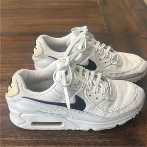 Nike Air Max 90 White Black Trainers 8.5